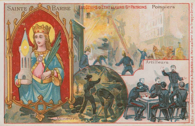 Sankta Barbara av French School