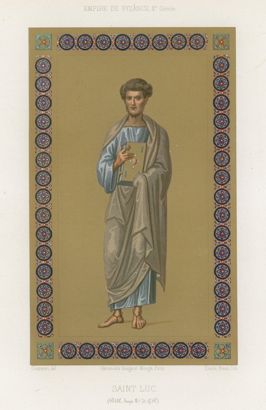 Evangelisten Sankt Lukas av French School