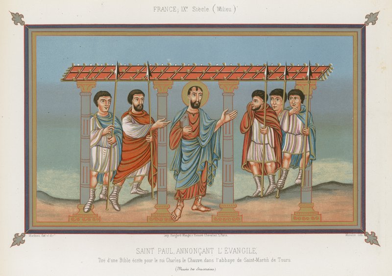 Sankt Paulus förkunnar evangeliet av French School