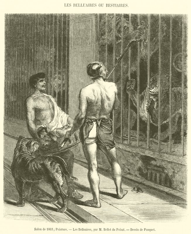 Salong 1861, Målning, Les Belluaires (gravyr) av French School