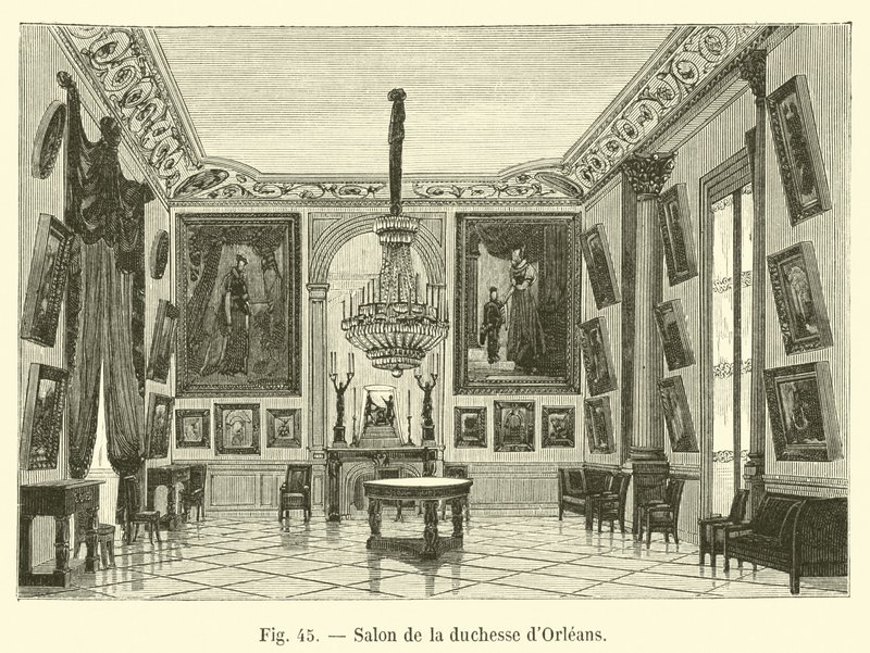 Salong av hertiginnan av Orleans av French School
