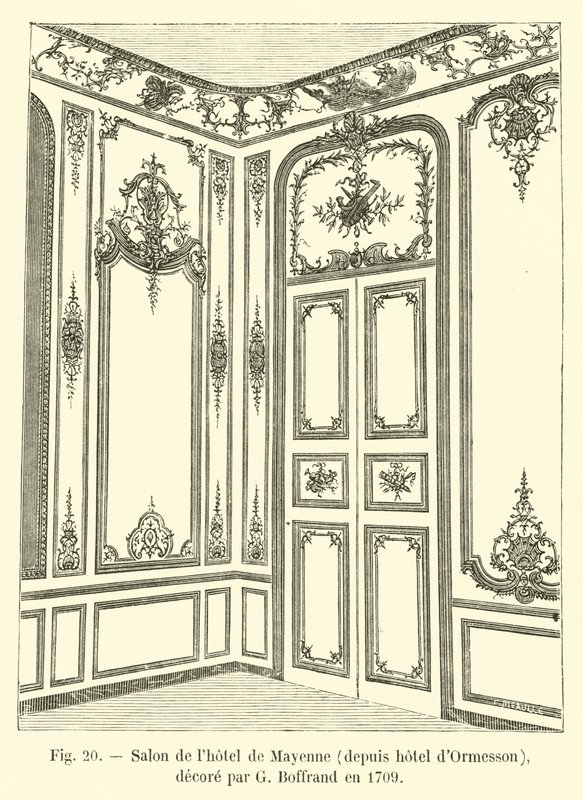 Vardagsrummet på Hotel de Mayenne, från Hotel d