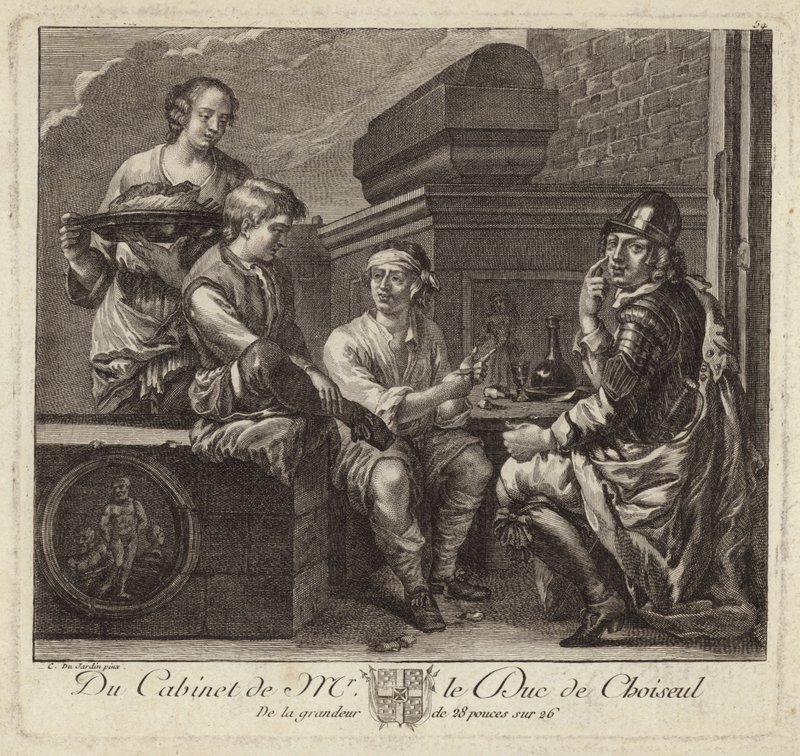 Satirisk skildring av Duc de Choiseuls kabinett av French School