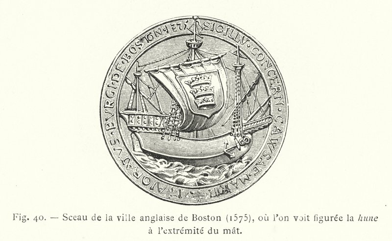 Sigill av den engelska staden Boston av French School