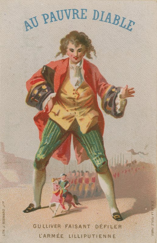 Scen från Gullivers Travels av French School