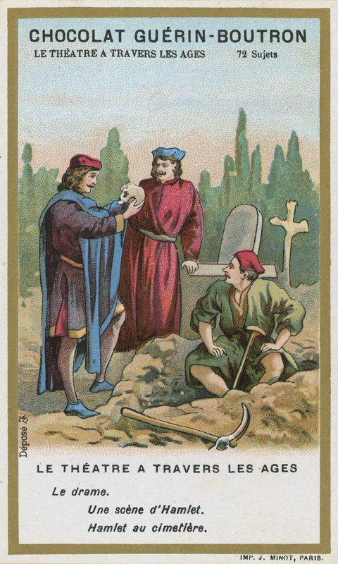 Scen från Hamlet, av William Shakespeare av French School