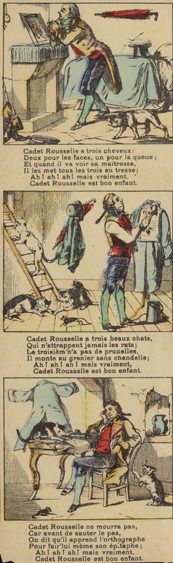 Scener från Cadet Rousselle av French School
