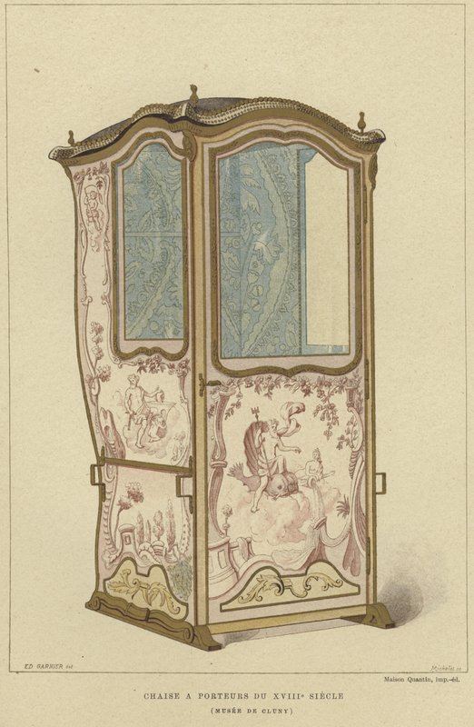 Sedan stol, 1700-tal av French School