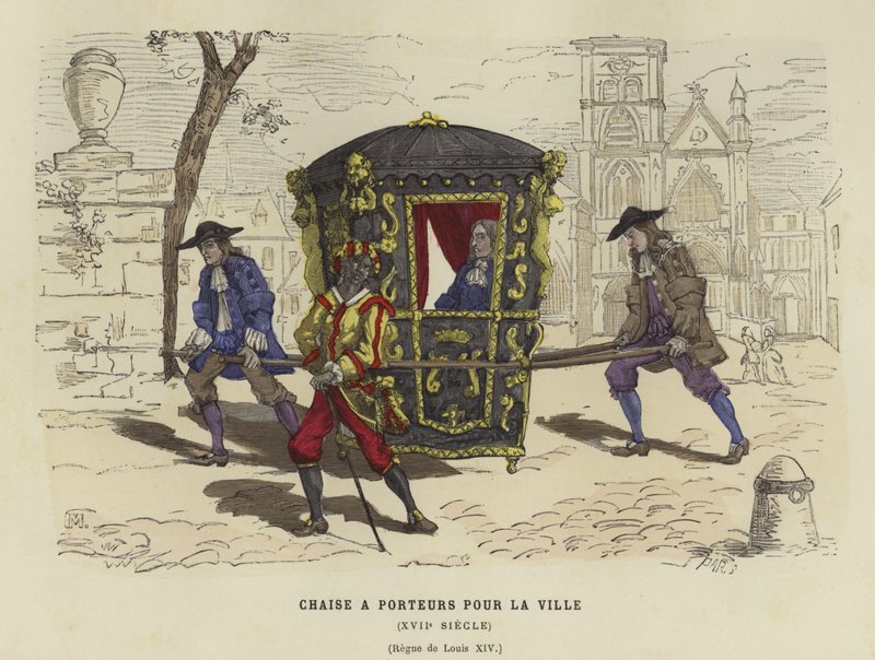 Sedan stol för användning i staden, regeringstid av Ludvig XIV av Frankrike, 1600-talet av French School