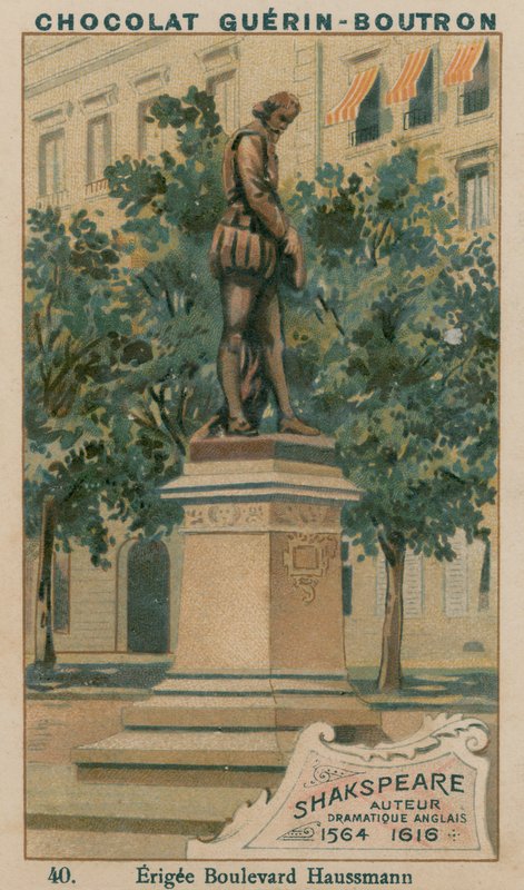Shakespeare, författare, engelsk dramatik, 1564-1616, Erigee Boulevard Haussmann av French School