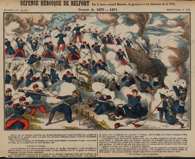 Belforts belägring, fransk-preussiska kriget, november 1870 - februari 1871 av French School