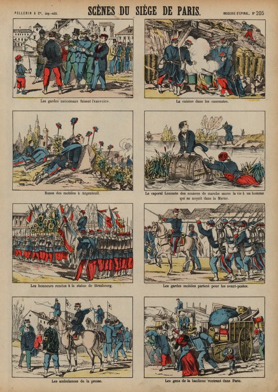 Preussarnas belägring av Paris, fransk-preussiska kriget av French School