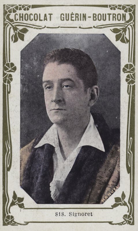 Signoret (färgad bild) av French School