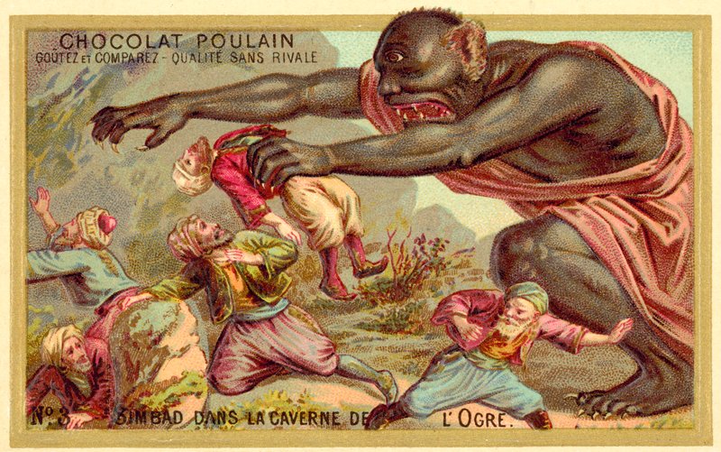 Sinbad i ogrens grotta av French School