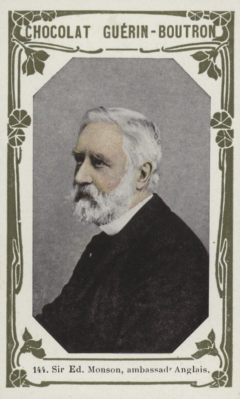 Sir Edmund Monson, engelsk ambassadör (färgat foto) av French School