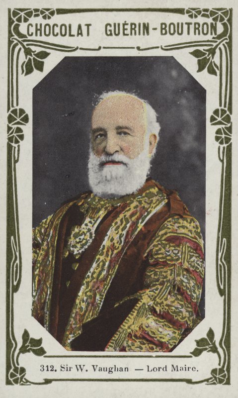 Sir W Vaughan, Lord Maire (färgat foto) av French School