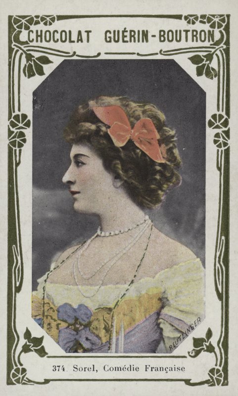 Sorel, Comedie Francaise (färgad bild) av French School