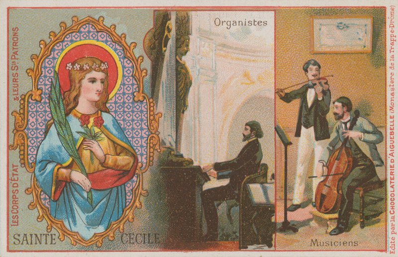St Cecilia, organist och musiker av French School