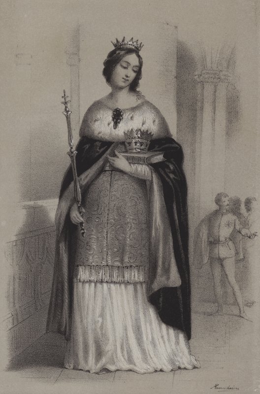 St Elisabeth av Ungern av French School