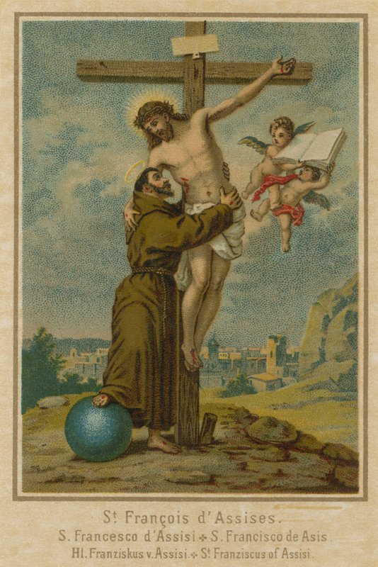St Francis av Assisi av French School