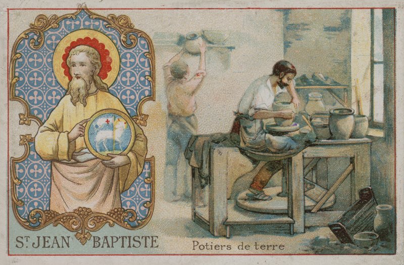 Johannes Döparen och krukmakare av French School