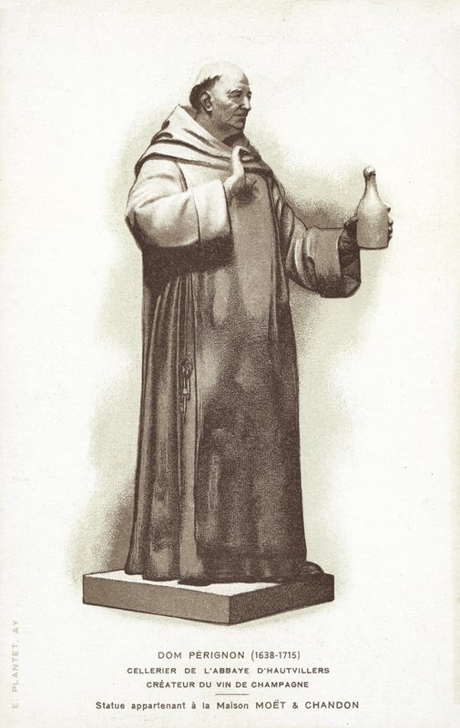 Staty av Dom Perignon av French School