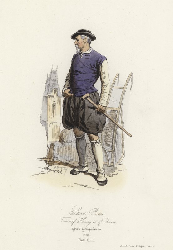 Gatuportier från Henry III av Frankrikes tid av French School