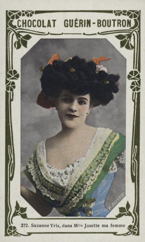 Suzanne Yris, i Mademoiselle Josette min fru (färgad bild) av French School