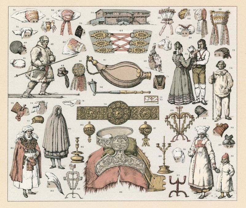 Sverige Costumeswed av French School
