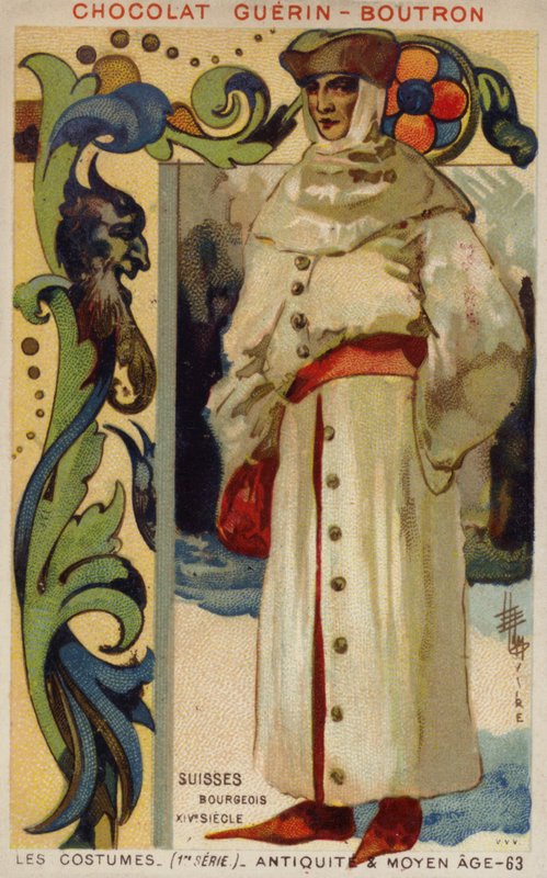 Schweizisk borgerlig dräkt, 1300-tal av French School