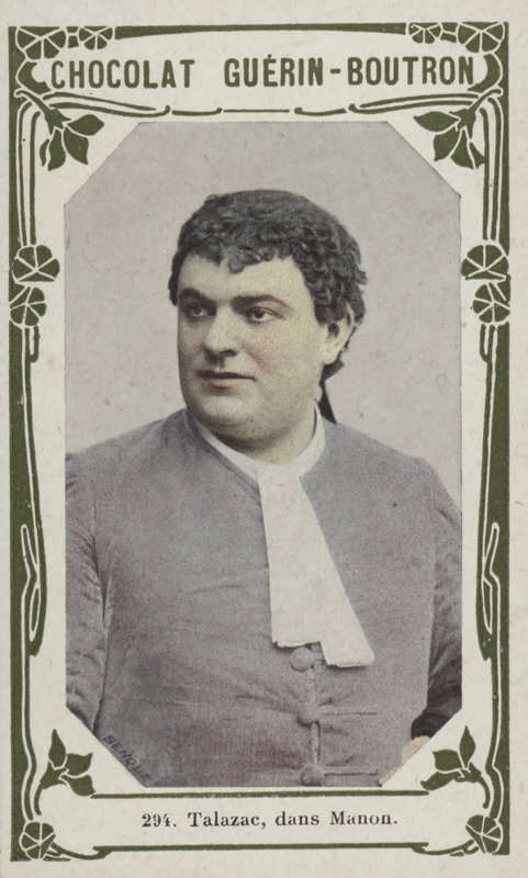 Talazac, i Manon (färgad bild) av French School