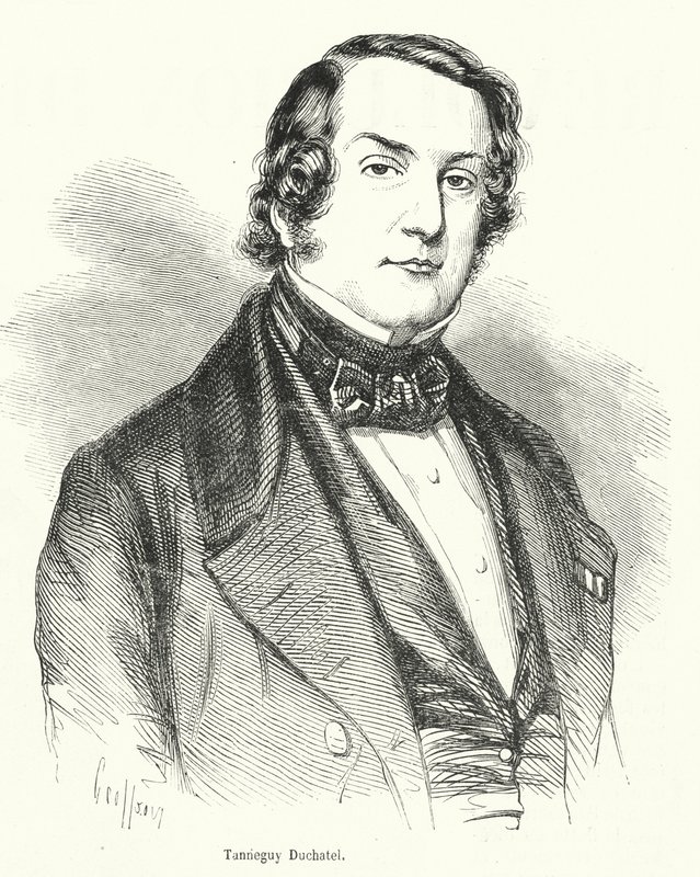Tanneguy Duchatel, fransk politiker och inrikesminister som förlorade sitt ämbete i den franska februarirevolutionen 1848 av French School