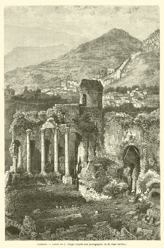 Taormine (gravyr) av French School