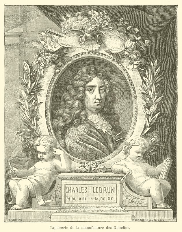 Gobeläng från Gobelins fabrik (gravyr) av French School