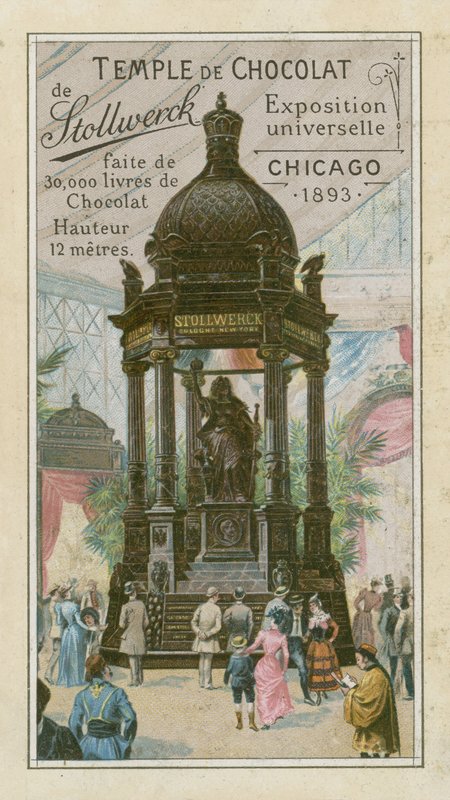 Chokladtempel av Stollwerck av French School