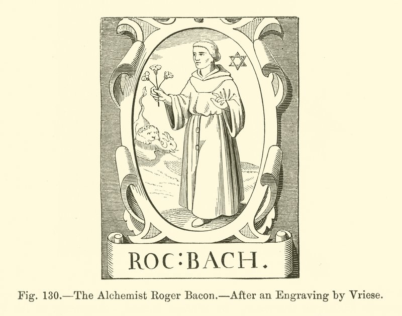 Alkemisten Roger Bacon (gravyr) av French School