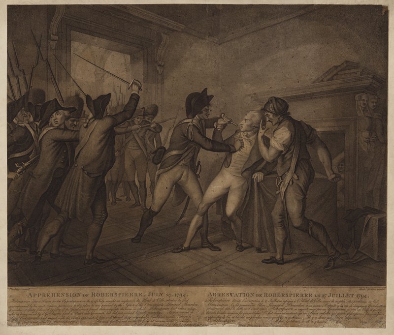 Gripandet av Robespierre den 27 juli 1794 av French School