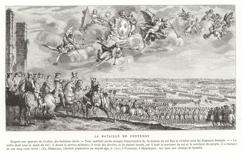 Slaget vid Fontenoy, Österrikes tronföljdskriget, 1745 av French School