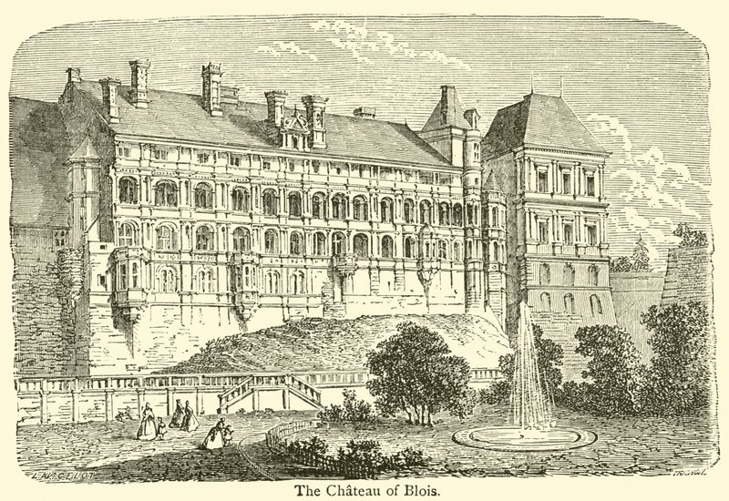 Chateau de Blois (gravyr) av French School
