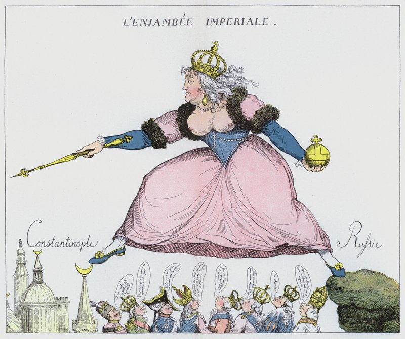 The Imperial Stride (färg litho) av French School
