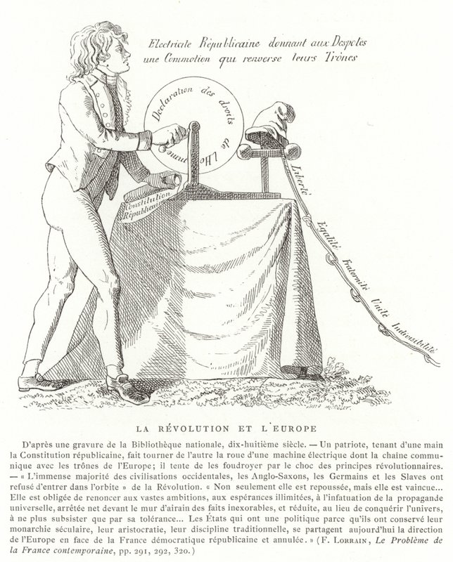 Revolutionen och Europa av French School