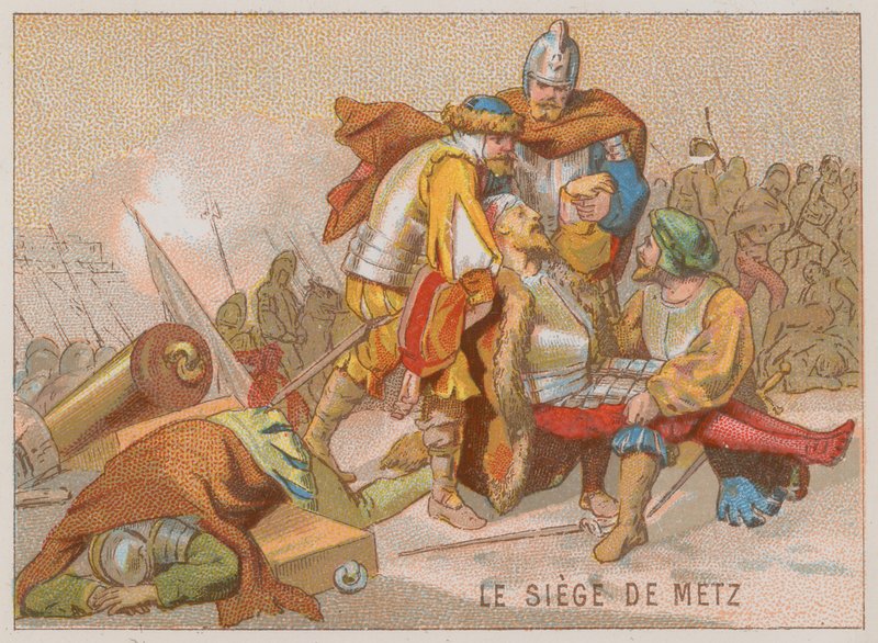 Belägringen av Metz i de italienska krigen av French School