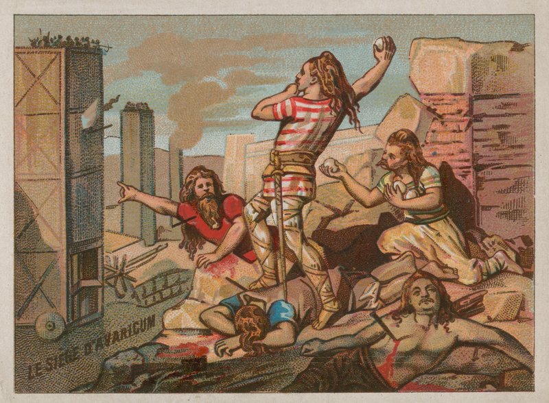 Belägringen av Roman Avaricum av kelterna av French School