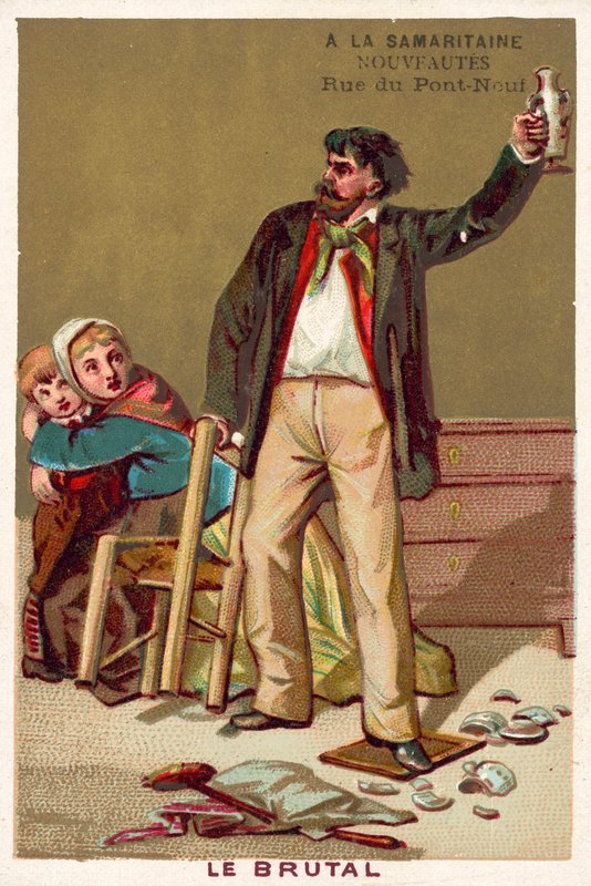 Den råa (chromolitho) av French School