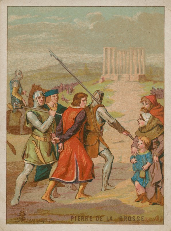 Fångandet av Pierre de la Brosse av French School