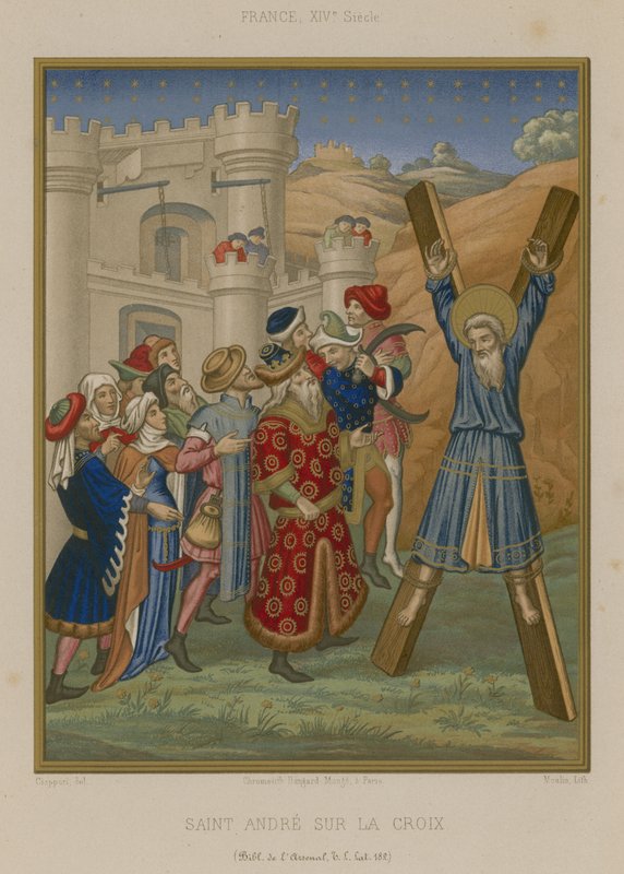 Korsfästelsen av Sankt Andreas av French School