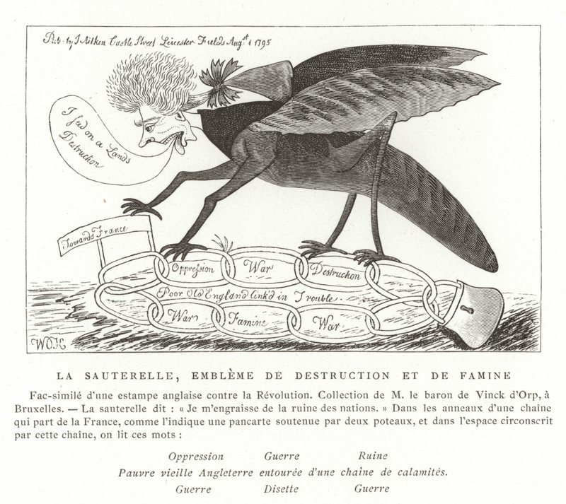 Gräshoppan, förstörelsens och svältens emblem av French School