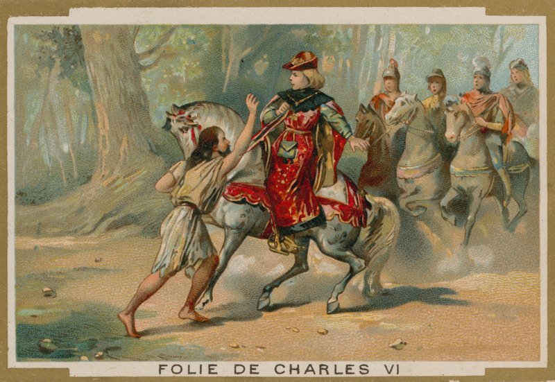 Galenskapen av kung Karl VI av Frankrike, 1392 av French School