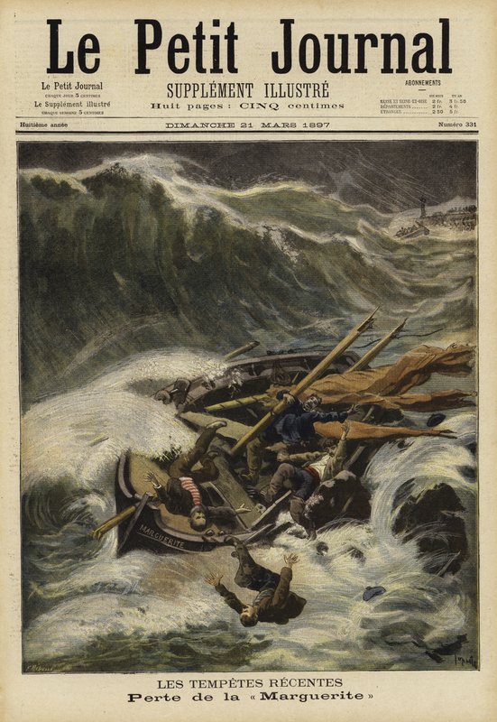 De senaste stormarna, Frankrike, 1897 av French School