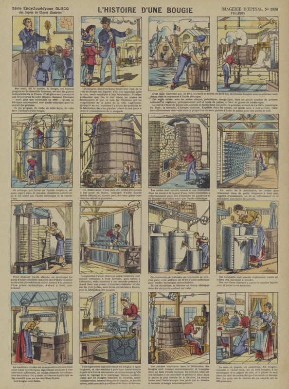 Berättelsen om ett ljus (färg litho) av French School